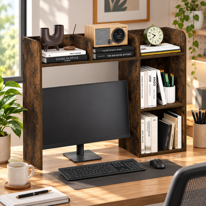 5-Shelf Desktop Hutch Organizer